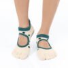 Dotty Beige Green Grip Socks – Thumb Toe 4 | Thumb Toe