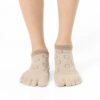 Teddy Beige Grip Socks – Thumb Toe 5 | Thumb Toe