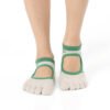 Lucky Beige Green Grip Socks – Thumb Toe 5 | Thumb Toe