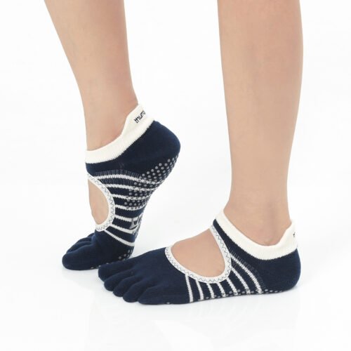 Whale Black White Purple Grip Socks – Thumb Toe | Thumb Toe