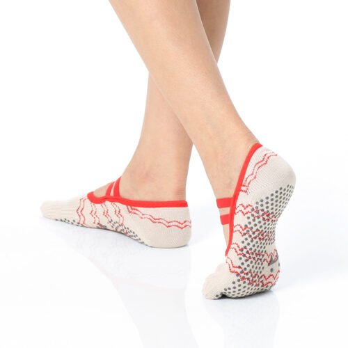 Zigzag Pilates grip socks